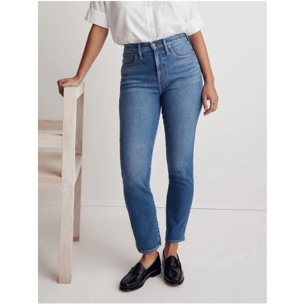 Madewell Curvy Stovepipe Jeans in Leaside Wash SZ 26 2
